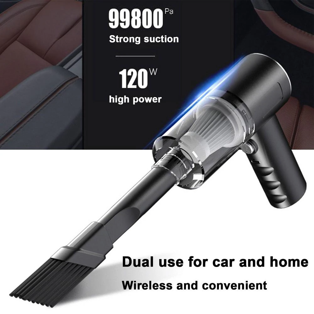 120W Cordless Handheld Vacuum Cleaner — Mini Portable Car & Home Wireless