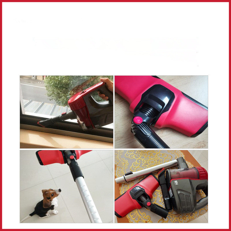 Powerful Cordless Handheld Vacuum Cleaner – 9500Pa Suction, Ultra Quiet, 45-Min Battery | Rose Red