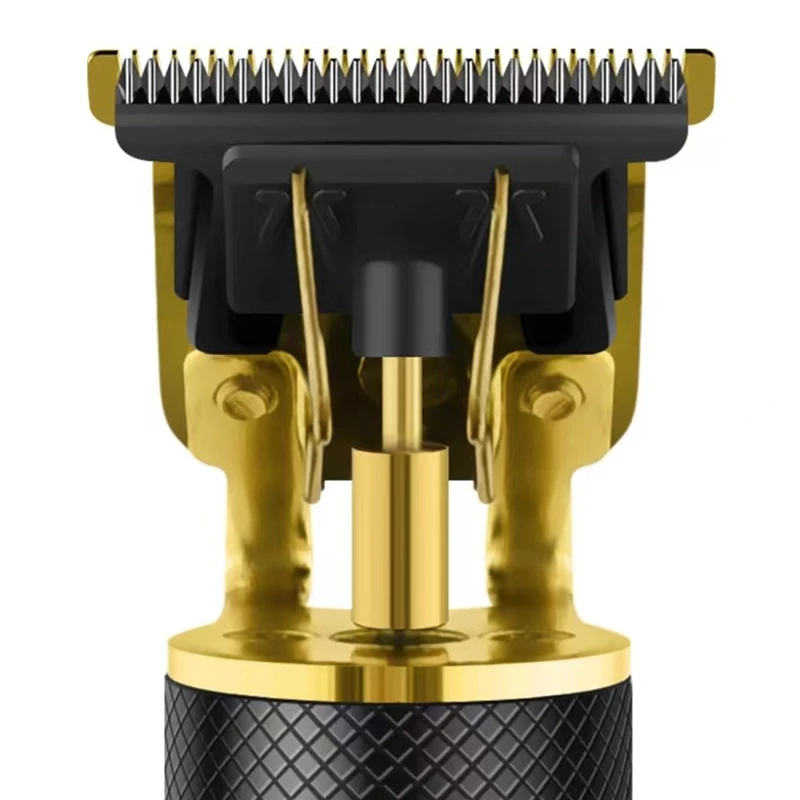Professional Cordless Barber Hair Clipper & Beard Trimmer – Titanium T-Blade, 180-Min Battery, IPX4 Waterproof | Black/Gold/Aztec