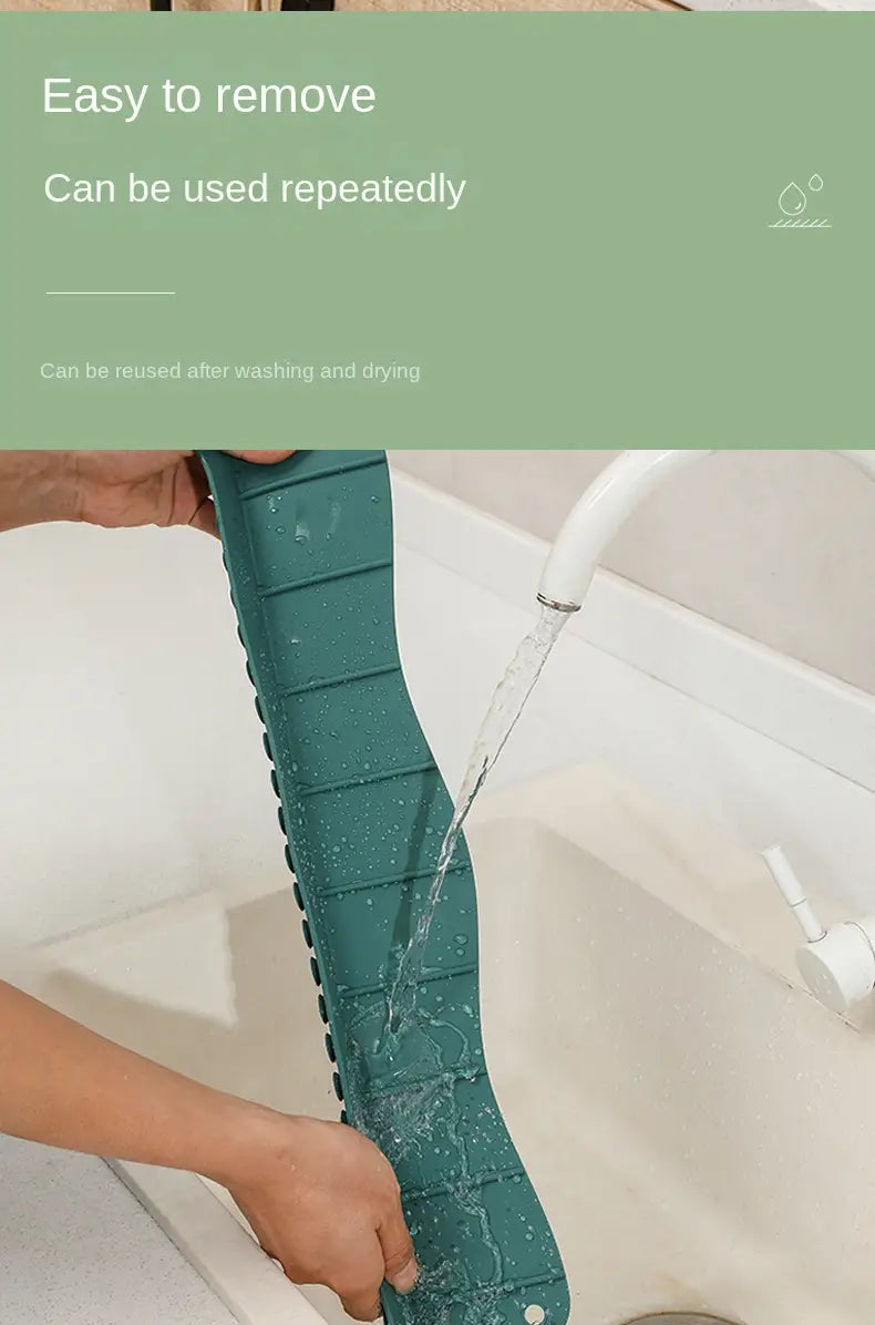 Pare-éclaboussures en silicone avec ventouse – Design minimaliste moderne