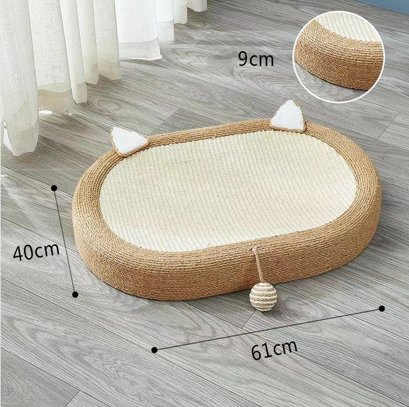 Oversized Sisal Cat Scratch Board Nest