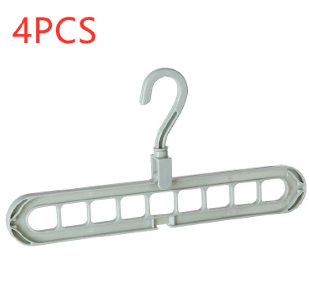 Cintre organisateur gain de place — Rangement multi-fentes pour placard