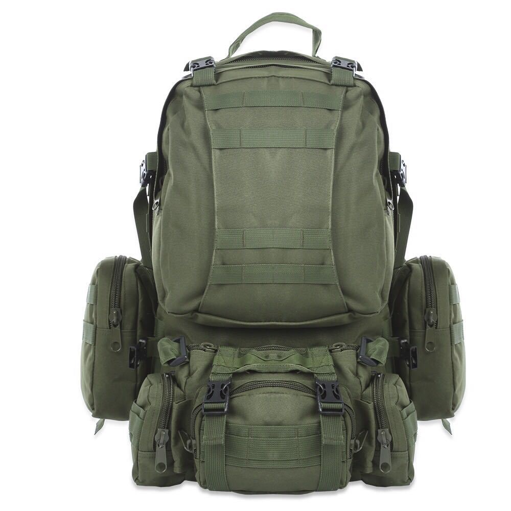 Sac à dos tactique imperméable 50 L – Sac militaire MOLLE pour le camping, la randonnée et le voyage | 6 coloris