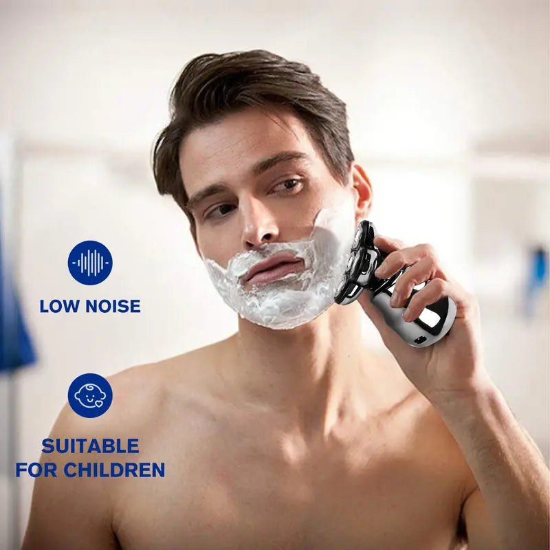 5-in-1 Cordless Electric Razor for Bald Men