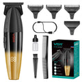 VGR 906 Professional T-Blade Hair Trimmer – 9000 RPM, DLC Zero Gap, 240-Min Battery, USB Rechargeable | Black