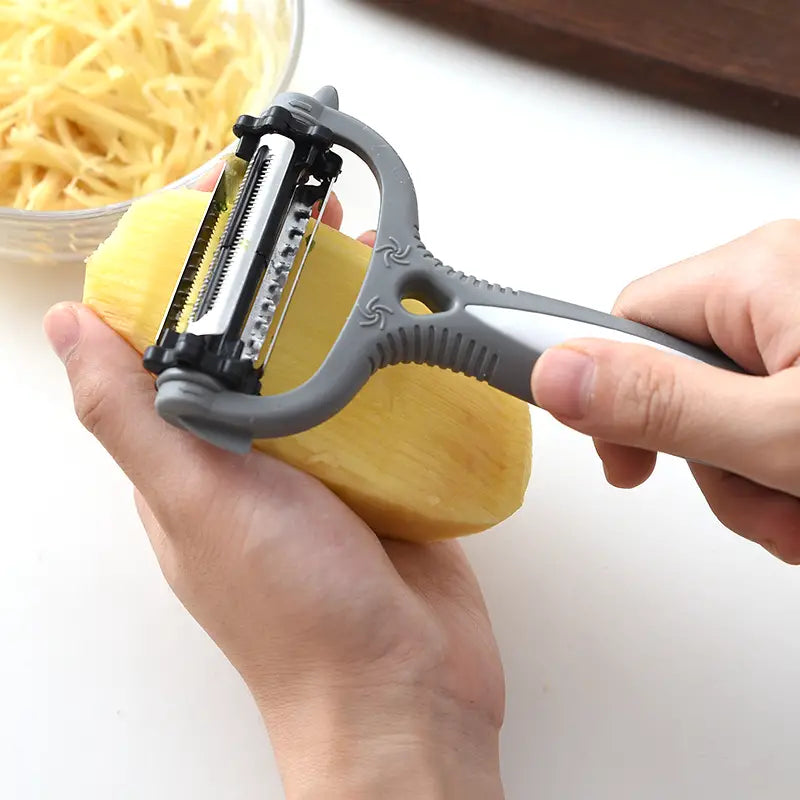 Éplucheur et trancheur à julienne multifonctionnel 360°