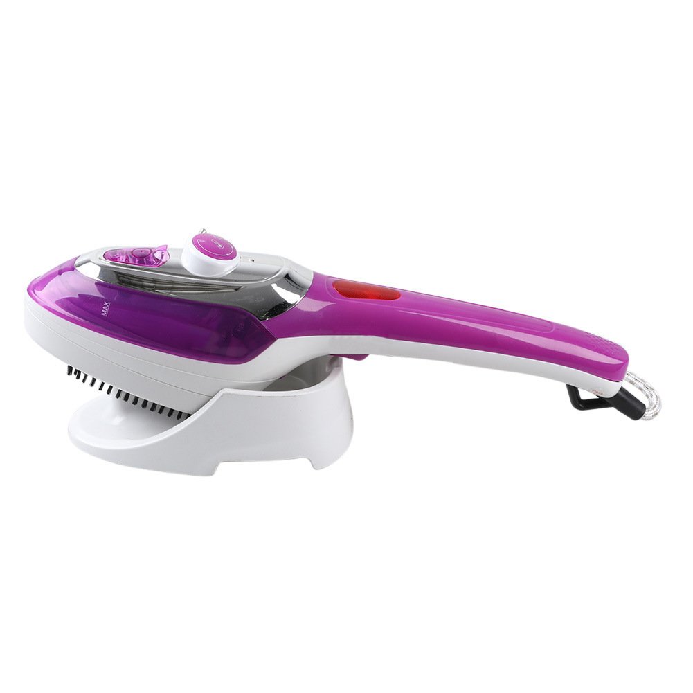 Handheld Mini Electric Steam Iron — Portable Garment Steamer (Purple)