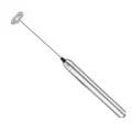 Stainless Steel Electric Milk Frother with Cleaning Brush — Portable Foam Maker for Coffee & Latte