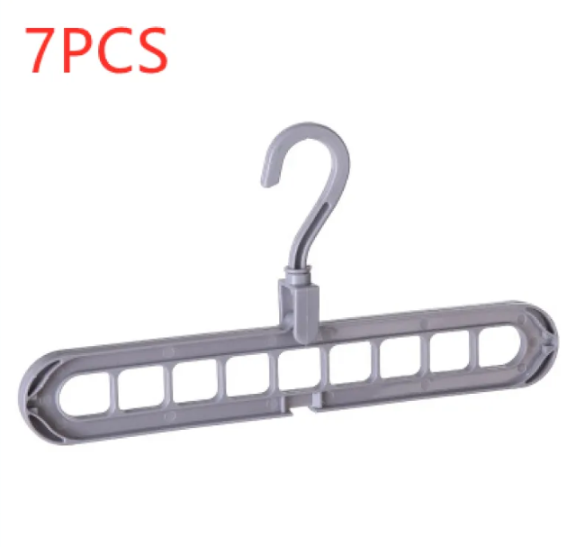Cintre organisateur gain de place — Rangement multi-fentes pour placard
