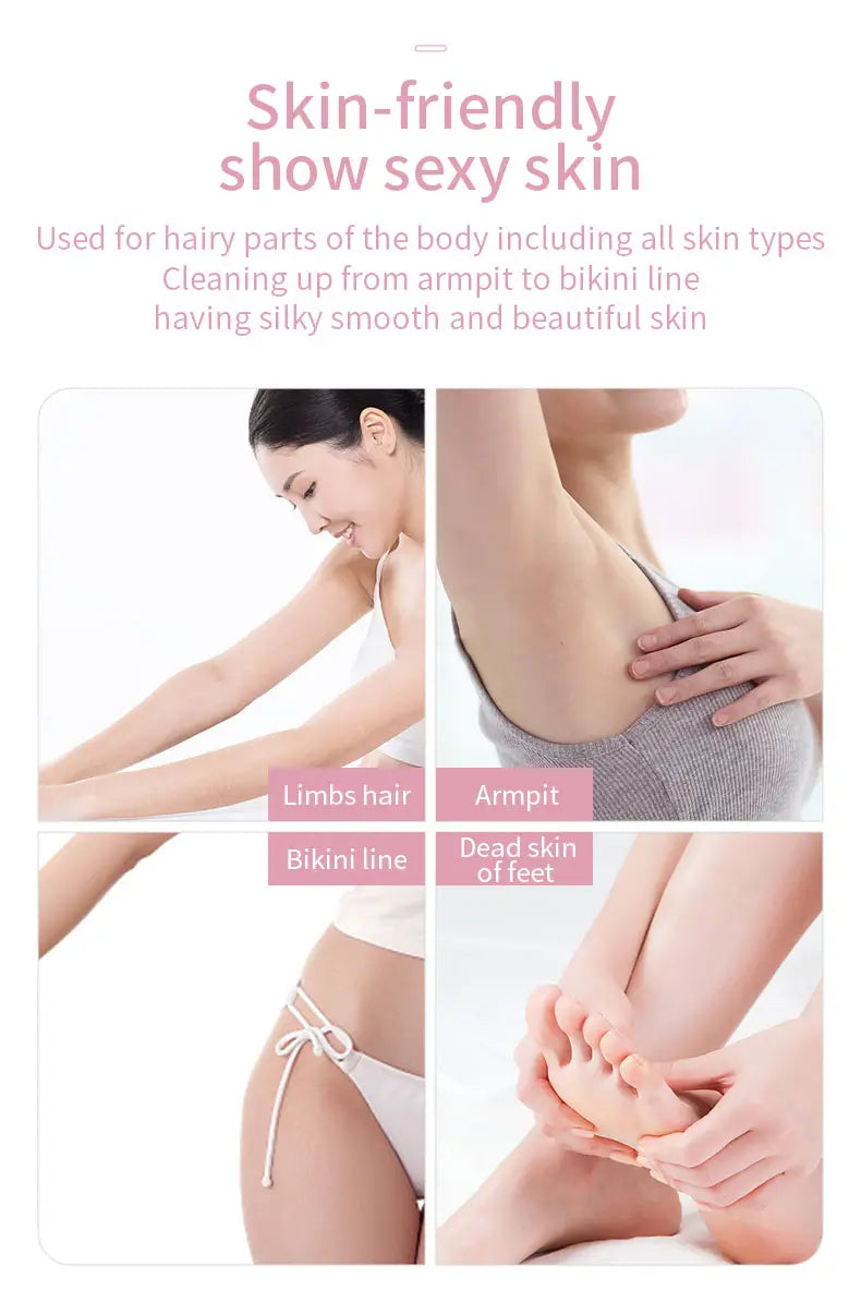 Portable Waterproof 3-in-1 Electric Razor for Women