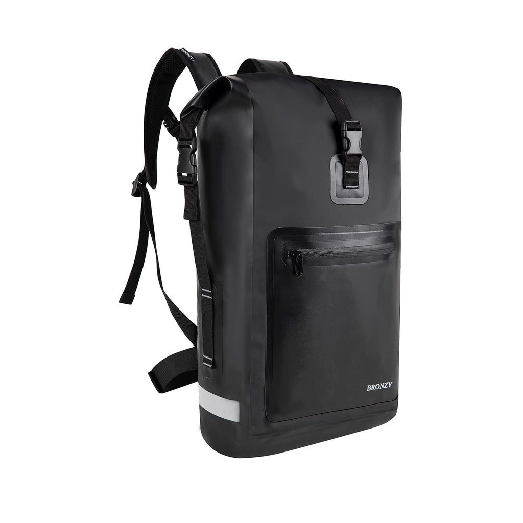 BRONZY 30L Waterproof Dry Bag Backpack – Roll Top with Foam Padded Back for Kayaking & Hiking