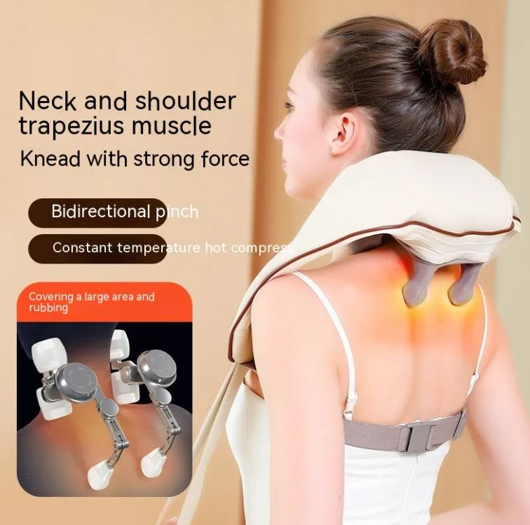Rechargeable Shoulder & Neck Massager with Heat