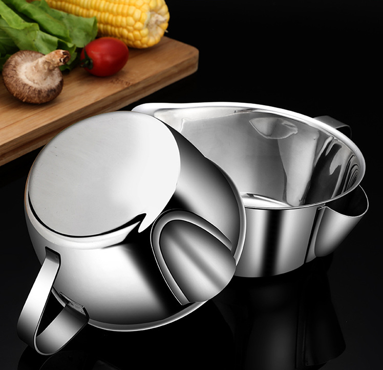 Bol séparateur d'huile et passoire en acier inoxydable 304 — Séparateur de graisse pour bouillons et sauces