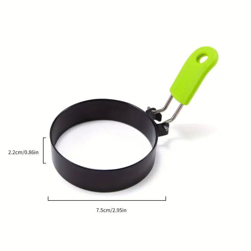 Stainless Steel Egg Frying Rings & Omelette Mould — Non-Stick Egg Shaper for Perfect Fried Eggs