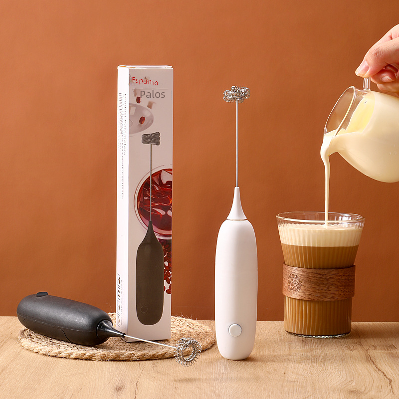 Handheld Electric Milk Frother — Mini Foam Maker for Coffee, Matcha & Home Baking