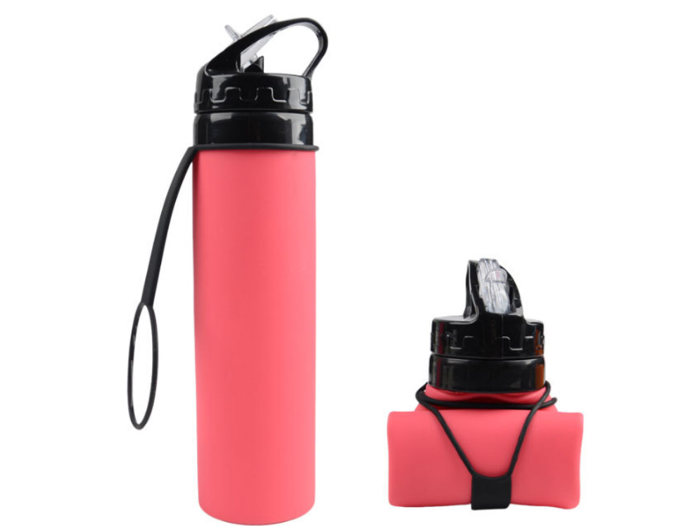 Gourde de sport en silicone pour activités en plein air — Gourde légère, pliable et sans BPA