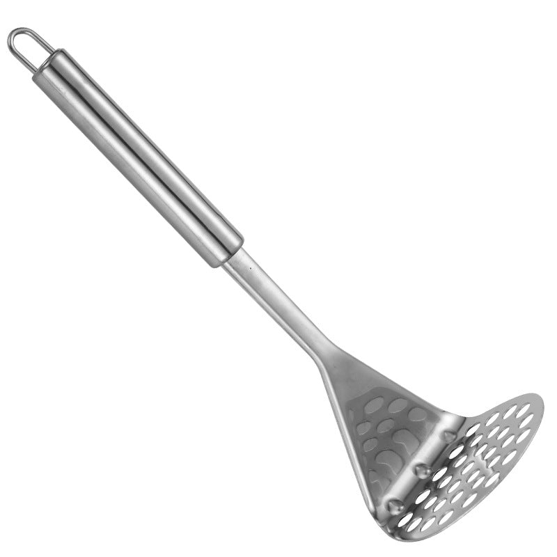 Stainless Steel Manual Potato Masher | Round Hole & Wavy Options