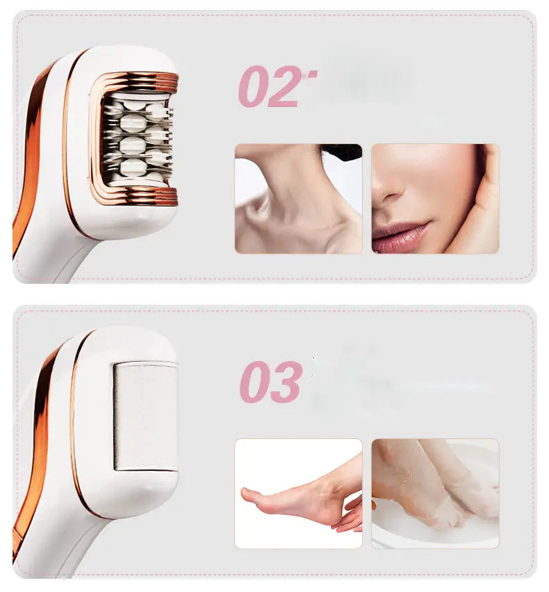 Portable Waterproof 3-in-1 Electric Razor for Women