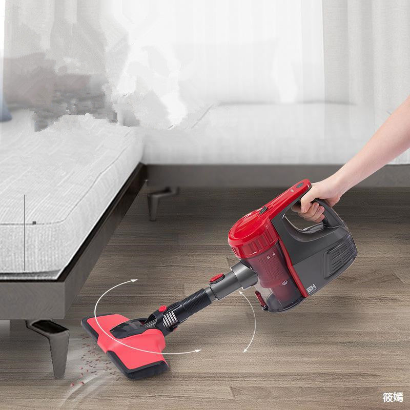 Aspirateur à main sans fil puissant – Puissance d'aspiration de 9500 Pa, ultra-silencieux, autonomie de 45 min | Rouge rose