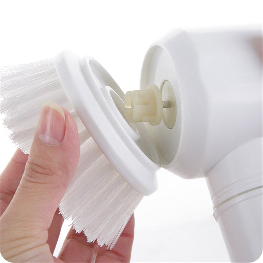 Brosse de nettoyage électrique multifonction pour baignoire (3-en-1)