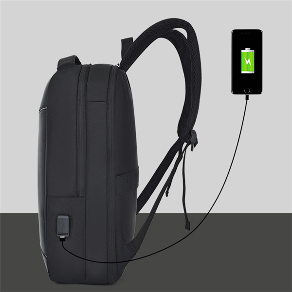 Sac à dos décontracté pour homme — Grand sac de voyage et du quotidien (Noir / 13 po)