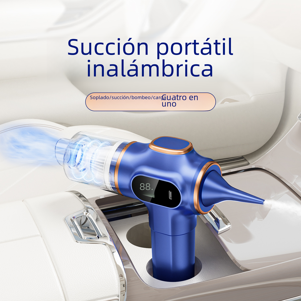 Portable High-Power Rechargeable Car Vacuum Cleaner — Dual-Purpose Suction & Blowing Cordless Cleaner