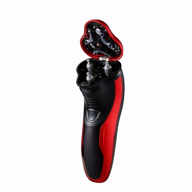 Men's Rotary Electric Shaver — 3D Floating Heads, Wet & Dry, Pop-Up Trimmer