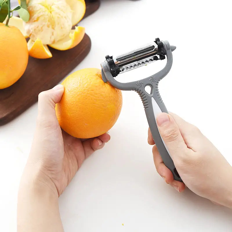 Éplucheur et trancheur à julienne multifonctionnel 360°